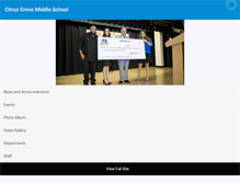 Tablet Screenshot of citrusgrovems.org